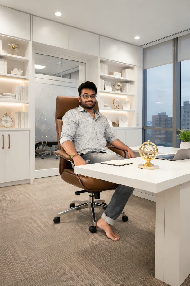 Akhil Aluguri in consultation setting